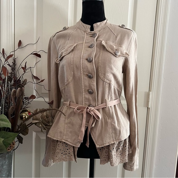 FREE PEOPLE Military Style Jacket - Picture 5 of 14